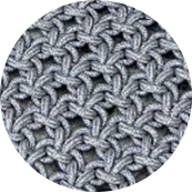 Close-up of a textured pattern with interwoven lines.